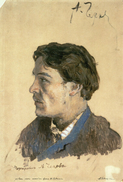 И. И. Левитан, «Портрет А. П. Чехова», 1885—1886 гг.