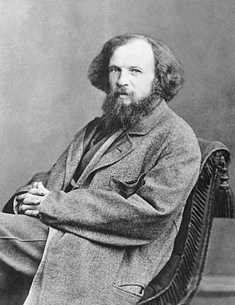 Фотопортрет Д. И. Менделеева в 1861 г.