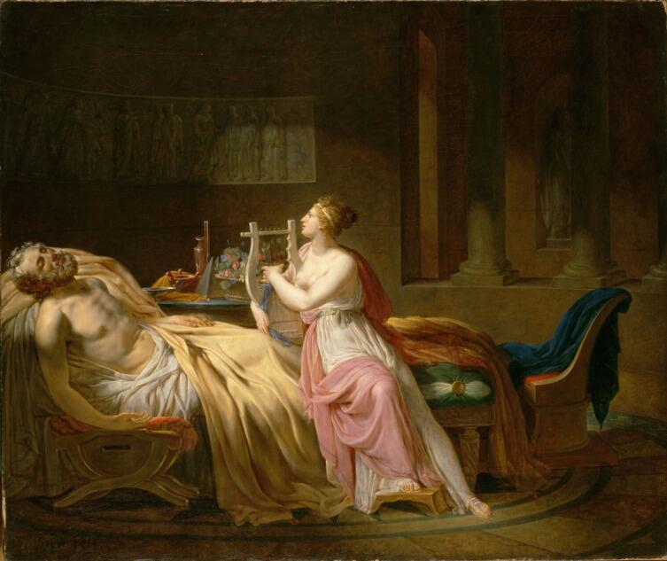 Жак-Луи Давид, «Гомер и Каллиопа», 1812 г.