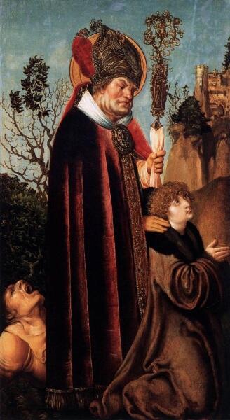 Лукас Кранах Старший, «Святой Валентин с жезлом», 1503 г.