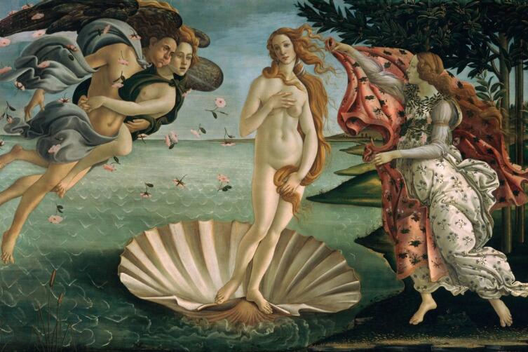 Сандро Боттичелли, «Рождение Венеры», 1486 г.