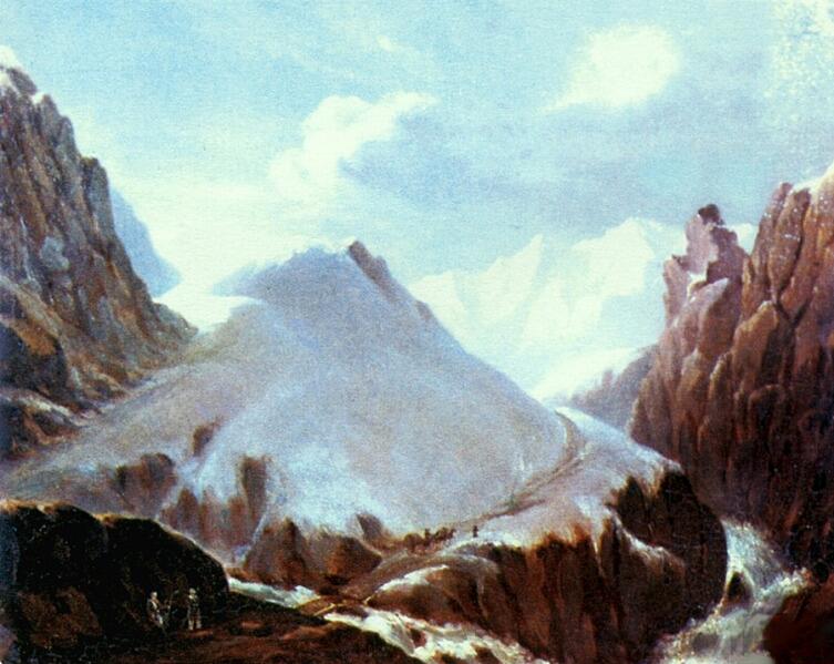 М. Ю. Лермонтов, «Вид горы Крестовой», 1838 г.