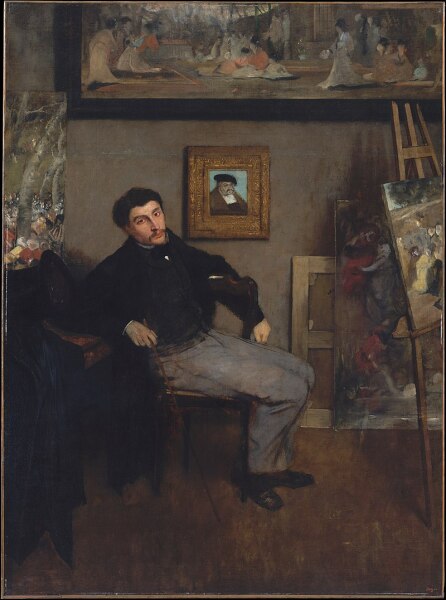 Портрет Джеймса Тиссо работы Эдгара Дега, 1867-1868 гг. Метрополитен-музей, Нью-Йорк