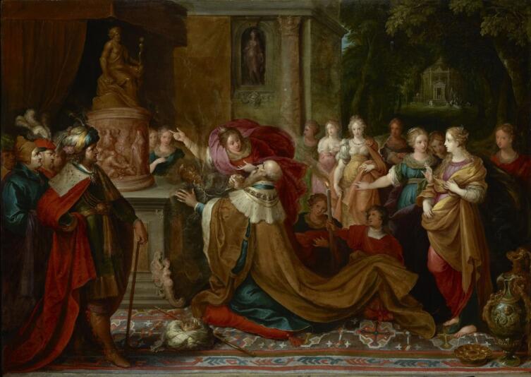 Франс Франкен Младший, «Идолопоклонство царя Соломона», 1622 г.