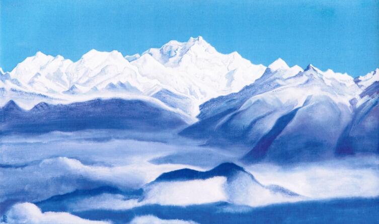 Н. К. Рерих, «Гималаи (Голубые горы)», 1939 г.