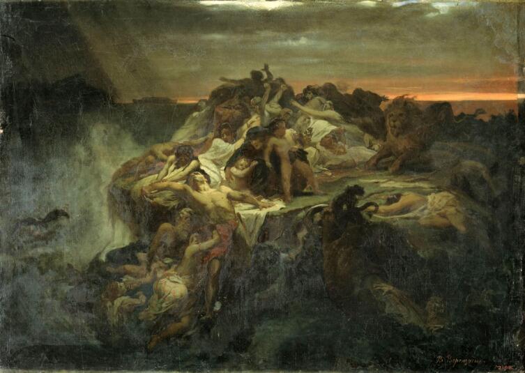 В. П. Верещагин, «Всемирный потоп. Эскиз», 1869 г.