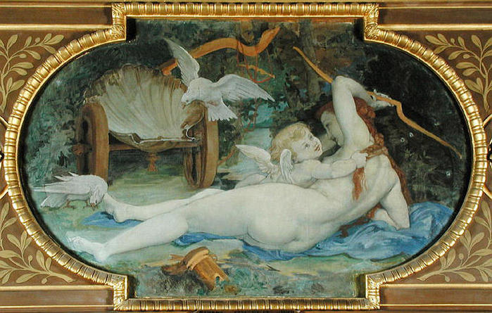 Поль Бодри, «Венера, играющая с амуром»