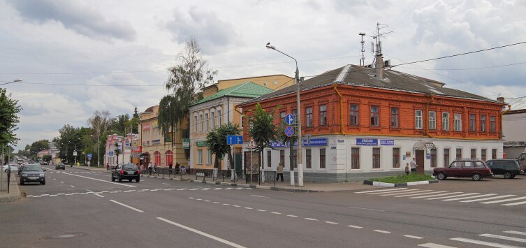 Советская улица в центре города Егорьевск