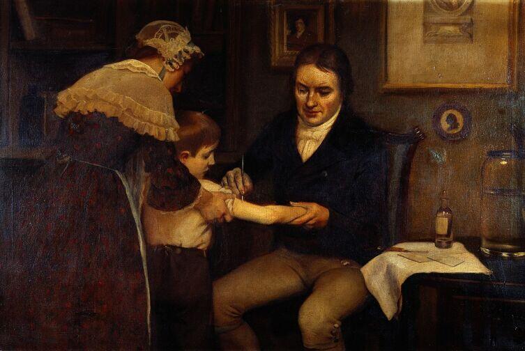 Эрнест Борд, «Доктор Дженнер проводит первую вакцинацию в 1796 году»