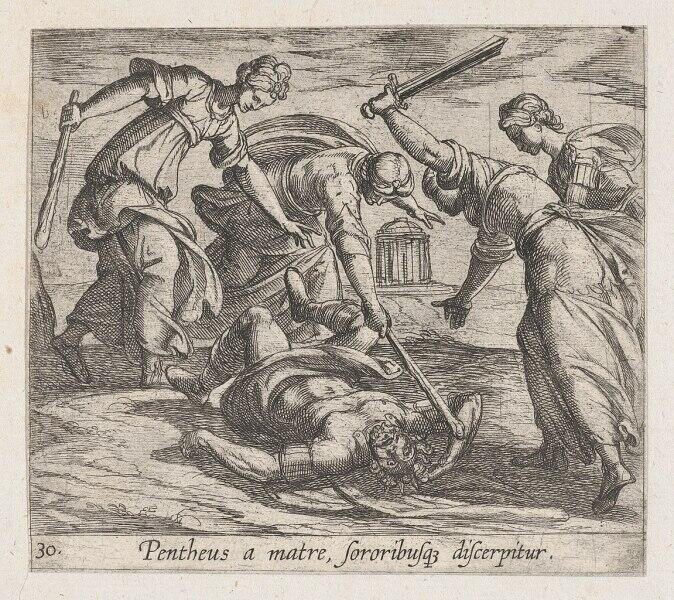 Антонио Темпеста, «Смерть Пенфея», 1606 г.