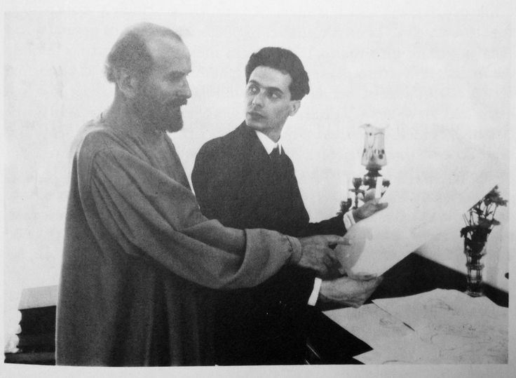 Густав Климт и Эгон Шиле, 1908 г.