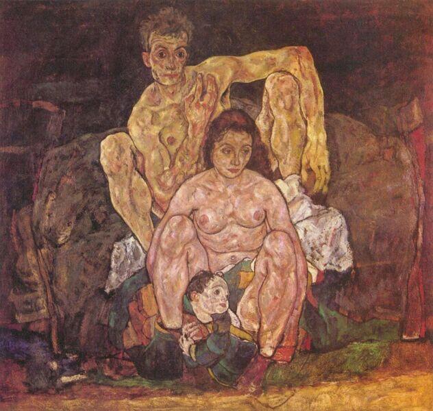 Эгон Шиле, «Семья», 1918 г.