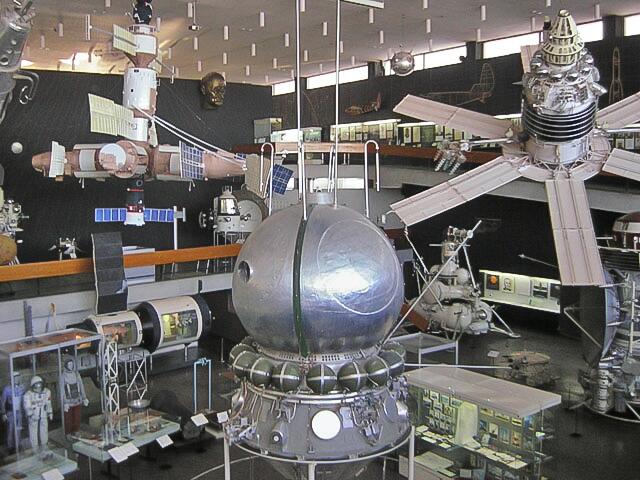 Экспозиция музея космонавтики
