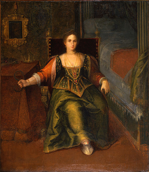 Неизвестный художник, «Портрет женщины в образе Клеопатры», XVI век