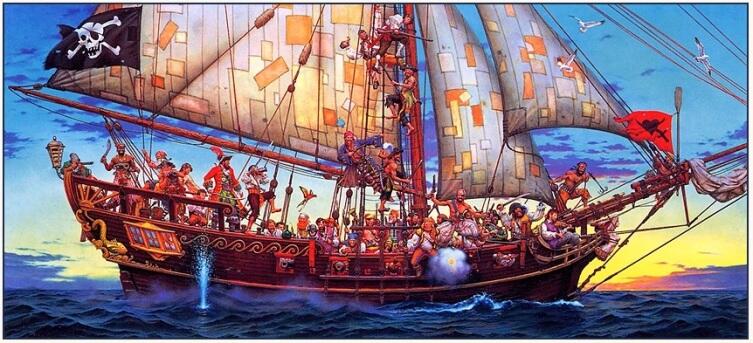 Дон Маитз, «Пиратский корабль»