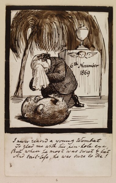 Данте Габриэль Россетти, «Россетти оплакивает своего вомбата», 1869 г.