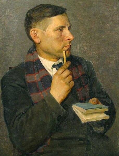 Н. Э. Радлов, «Портрет М. А. Булгакова», 1928 г.