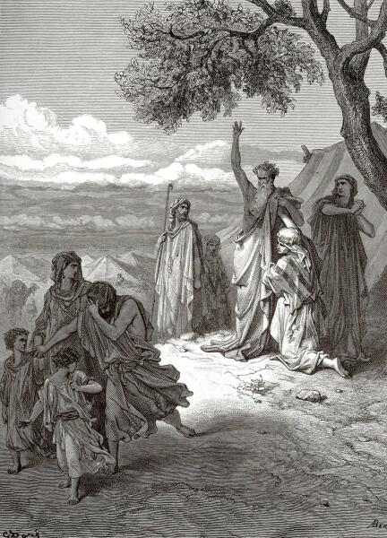 Поль Гюстав Доре, «Ной проклинает Хама», 1877 г.