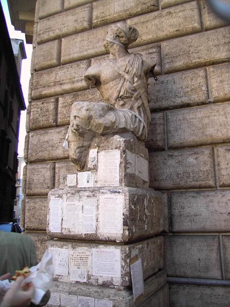 Рим, статуя Пасквино