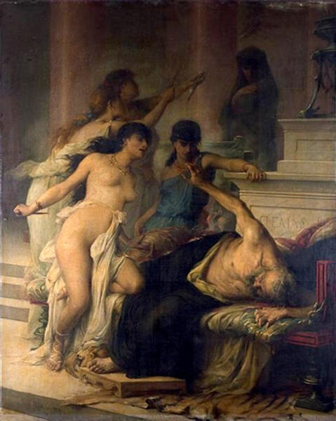 Жорж Моро де Тура, «Убийство Пелия его дочерьми», 1878 г.