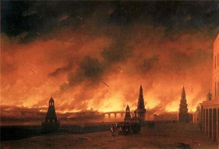 И. К. Айвазовский, «Пожар Москвы 1812 года», 1851 г.