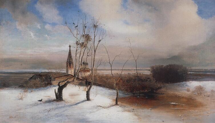 А. К. Саврасов, «Весна. Грачи прилетели», 1872 г.