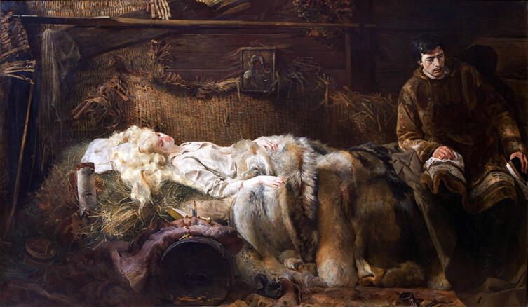 Яцек Мальчевский, «Смерть Елены», 1883 г.