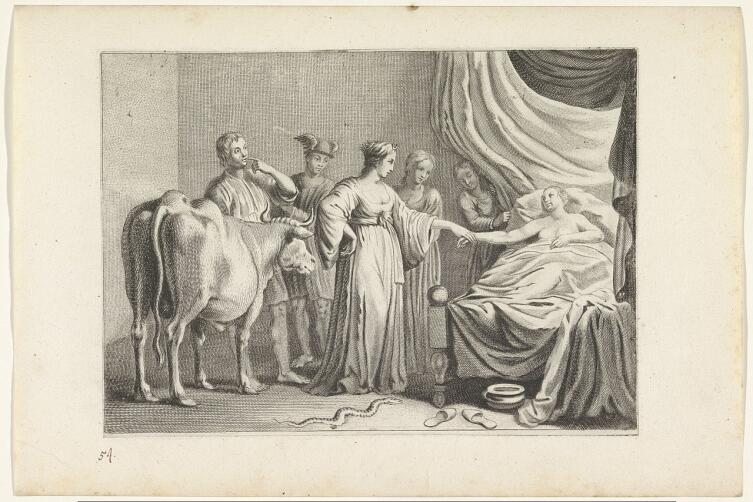 Криспин ван де Пассе Младший, «Исида приходит во сне к Телетузе», 1636 г.