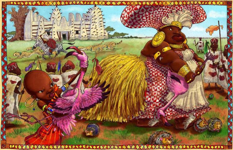Иллюстрация Erin Taylor из издания «Alice's Wonderful Adventures in Africa», 2009 г.