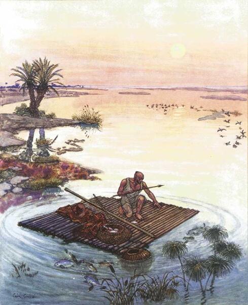 Иллюстрация к сказке «История Джудара-Рыбака или волшебный мешок»