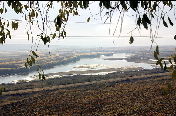 Вид на реку Кызылырмак (античное название Галис) 