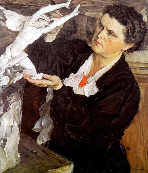 М. В. Нестеров, «Портрет скульптора В. И. Мухиной», 1940 г.