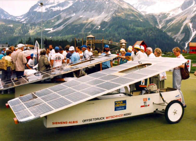 Смотр-ралли «солнечных» автомобилей «Tour de sol», 1987 г.