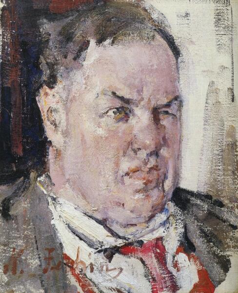 Н. И. Фешин, «Портрет Д. Д. Бурлюка», 1924 г.