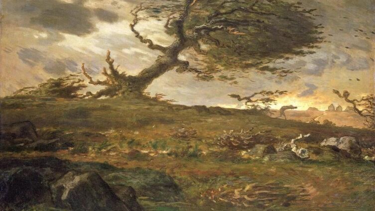 Жан-Франсуа Милле, «Порыв ветра», 1873 г.