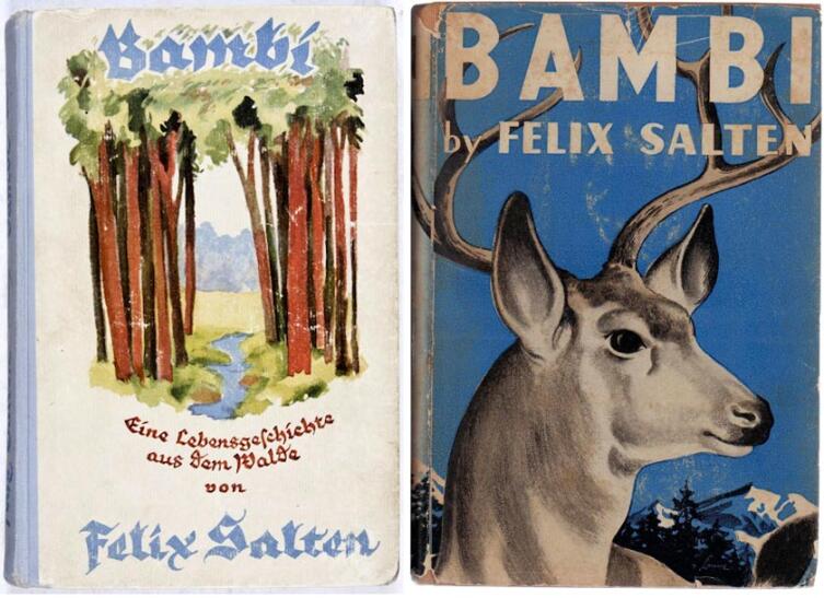 Издания «Бэмби» 1923 и 1929 гг. 