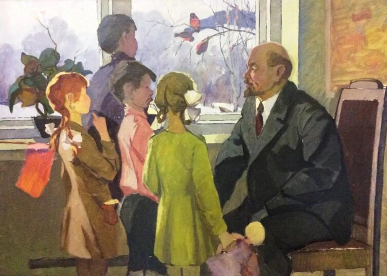 Ю. Д. Петров, «Ленин и дети», 1960-е гг.