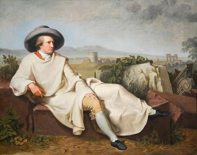 Иоганн Генрих Вильгельм Тишбейн, «Портрет Гёте в Кампанье», 1787 г.