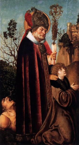 Лукас Кранах Старший, «Святой Валентин с жезлом», 1503 г.