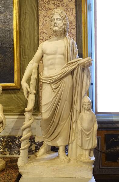 Римская статуя Асклепия и Телесфора. II век. Галерея Боргезе