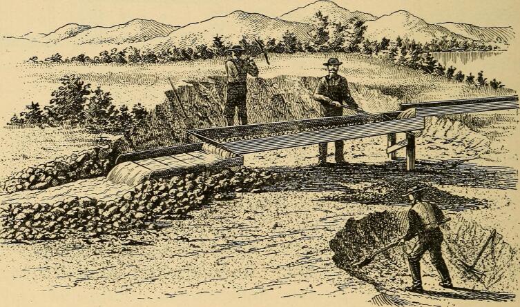 Шлам при промывке руды, 1897 г. 