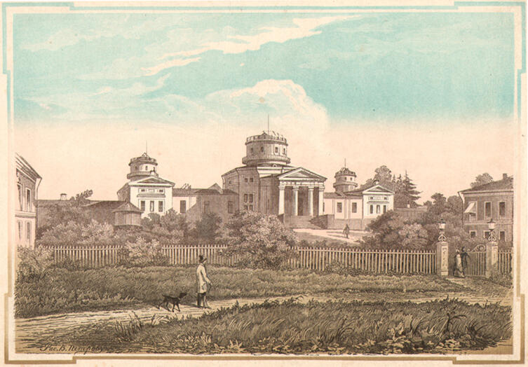 Пулковская обсерватория в 1855 г.