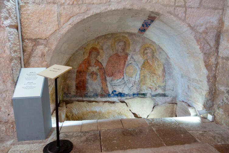 Роспись «Деисус» в стенной нише 