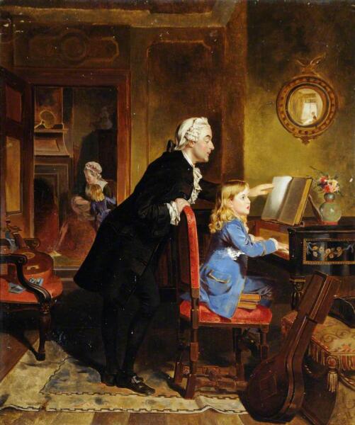 Эбенейзер Кроуфорд, «Леопольд Моцарт занимается с сыном»