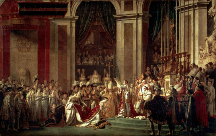 Жак Луи Давид, «Коронование императора Наполеона I и императрицы Жозефины в соборе Парижской Богоматери 2 декабря 1804 года», 1805—1808 гг.