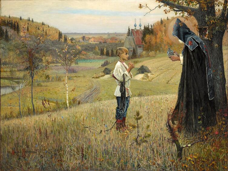М. В. Нестеров, «Видение отроку Варфоломею», 1890 г.