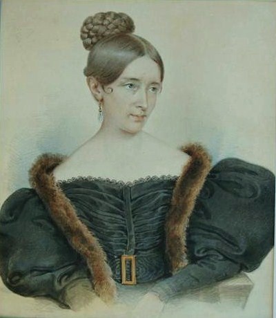 Портрет Бороздиной. Кто именно изображен на портрете, Мария или Екатерина, неизвестно