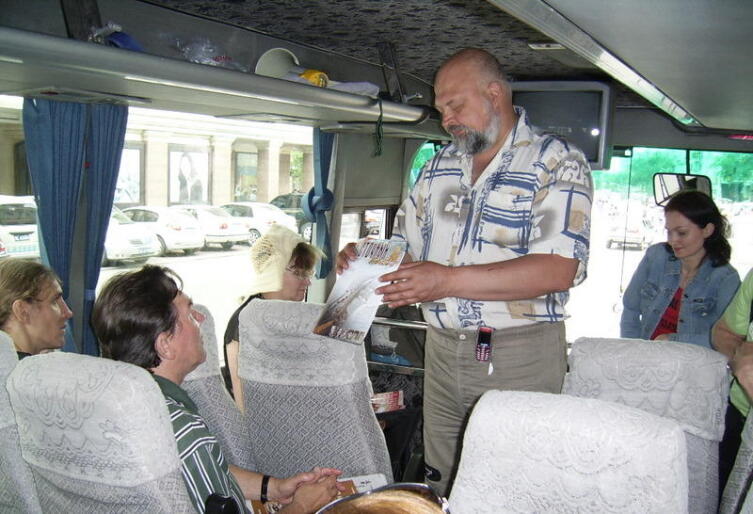В экскурсионном автобусе
