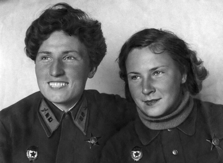 Лидия Владимировна (Лиля) Литвяк и Екатерина Васильевна Буданова