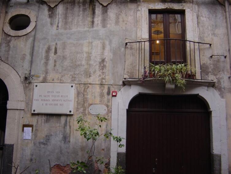 Дом, в котором родился Беллини, на Сицилии
